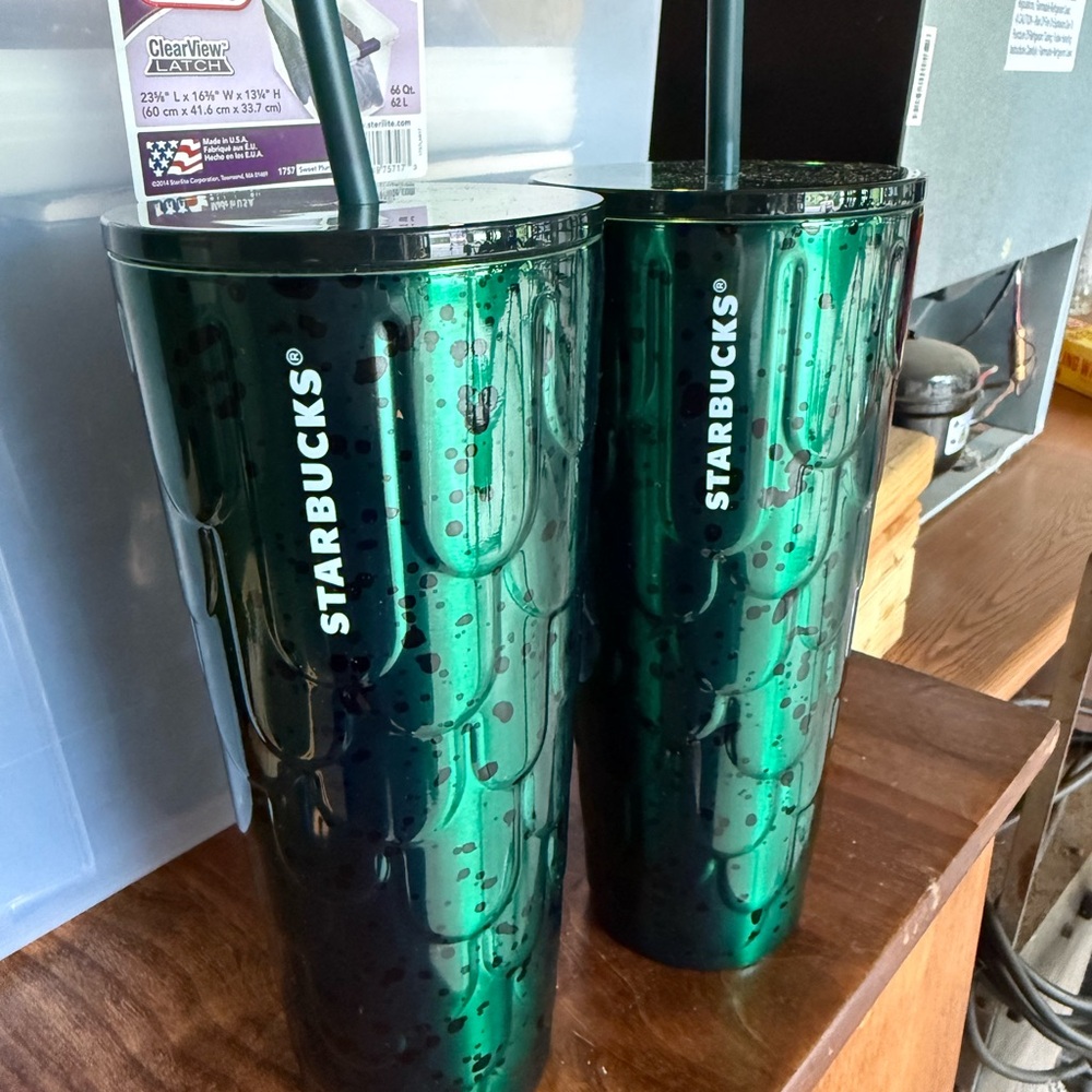 Starbucks Emerald Green Accent Tumblers